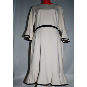 Donna Morgan Long Sleeve White Dress Women Size 12